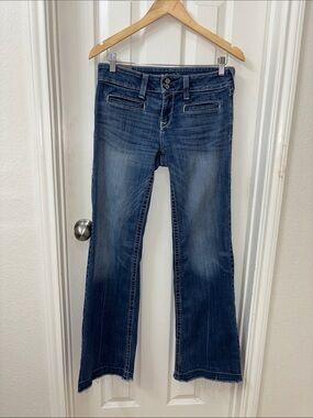 Ariat Dark Blue Flare Jeans Trouser with Subtle Fade